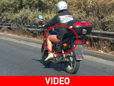 Γυμνός… πάνω σε μοτοσικλέτα;